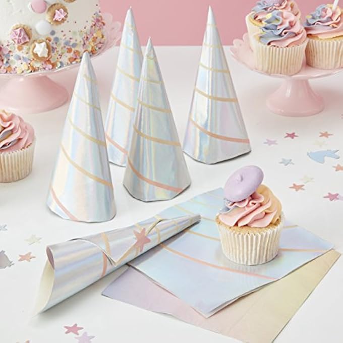 IRIDESCENT FOILED UNICORN NAPKINS - Image 1